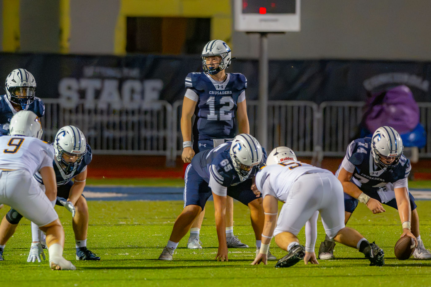 Asher Price in game action for Concordia Lutheran High School